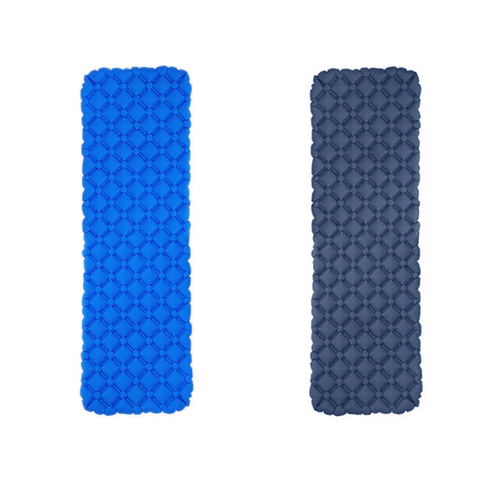2 X Blue Navy Inflatable Moisture-Proof Camping Sleeping Mat for Outdoor Tent