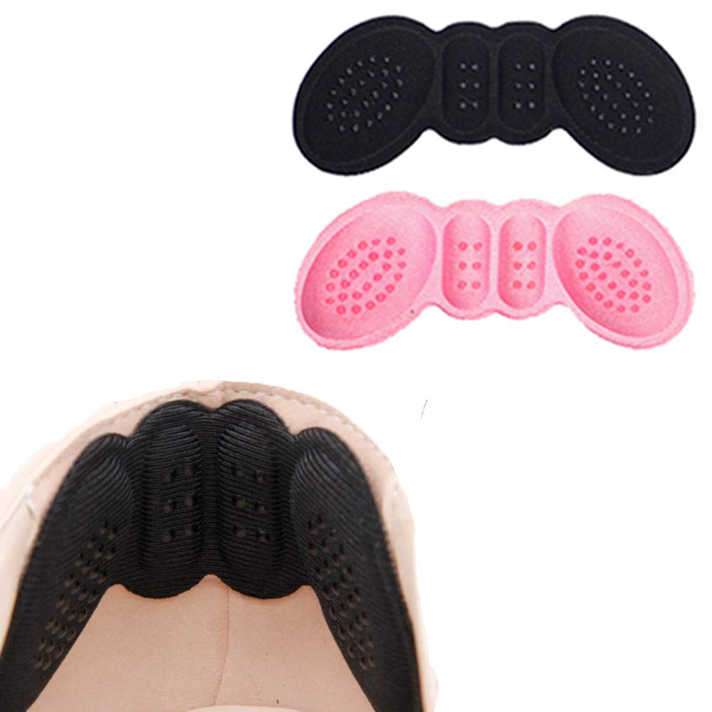 10 Pairs of Black Pink Pairs Self-Adhesive Heel Grips with Anti-Slip Dots