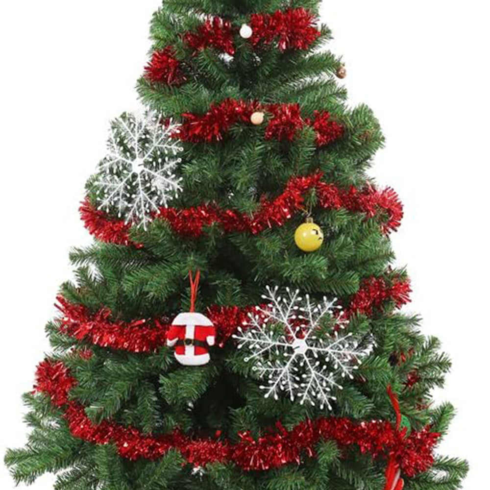 8Pcs Red Christmas Tinsel Garland Xmas Decor Home Decor