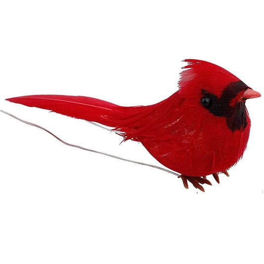 20 X Christmas Cardinal Birds Artificial Christmas Birds Xmas Decoration Pendant