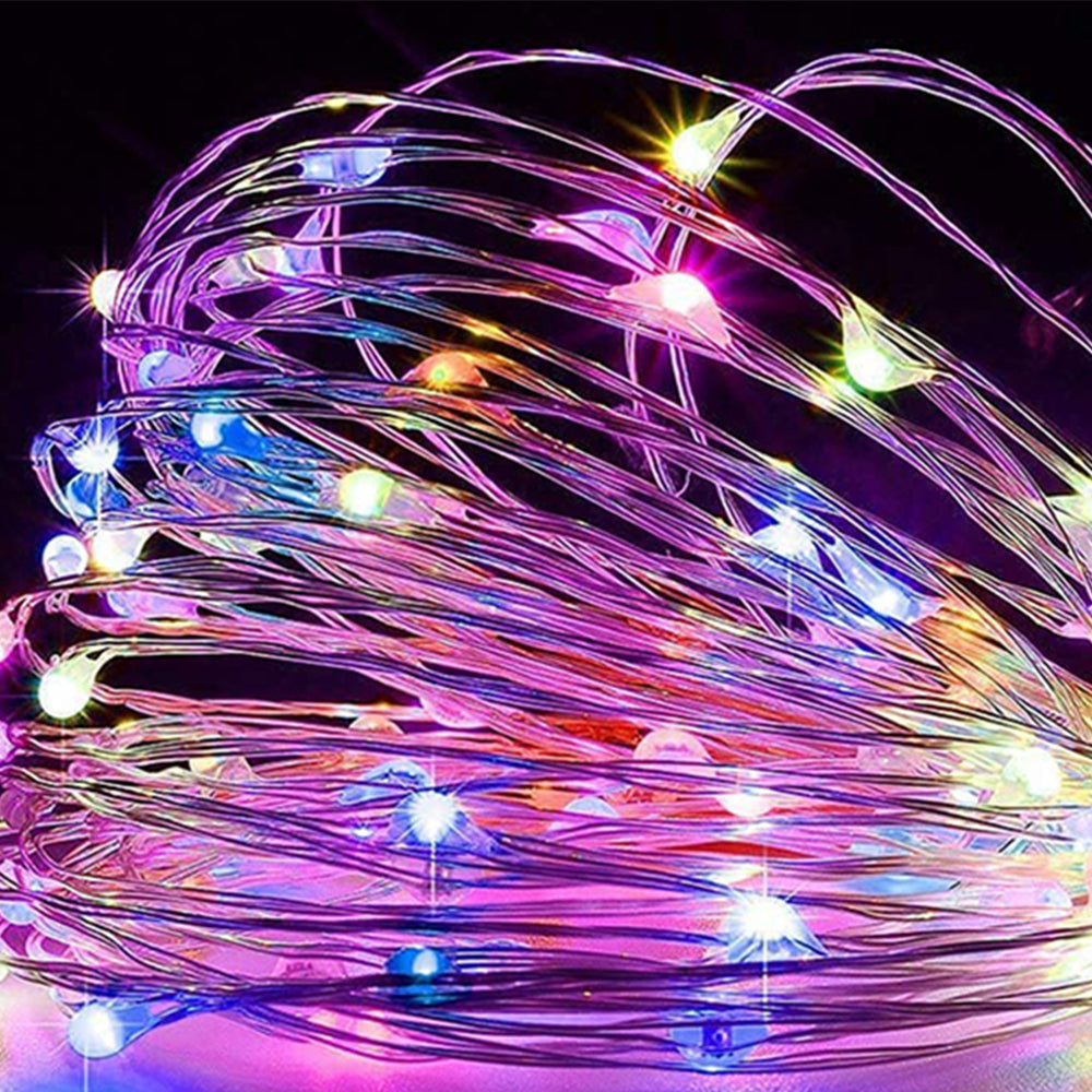 1X Christmas Rainbow LED Curtain Lights Home Decor