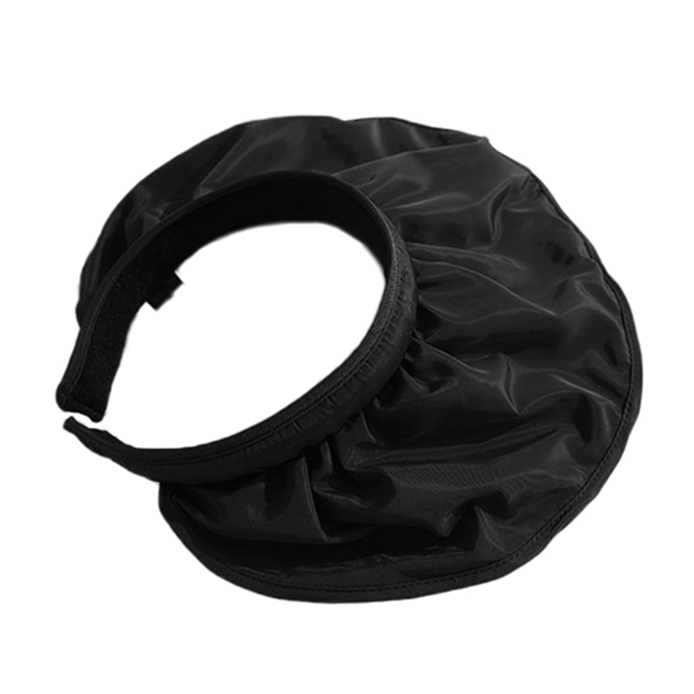 2 X Black Beige 2 in 1 Sun Visor Hats Hair Band Headbands