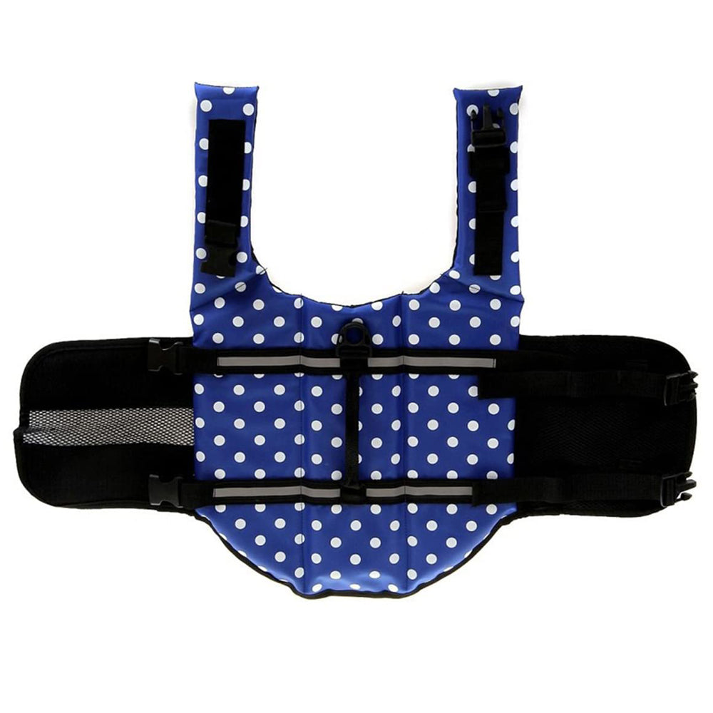 Printed Dog Life Jacket Dark Blue S