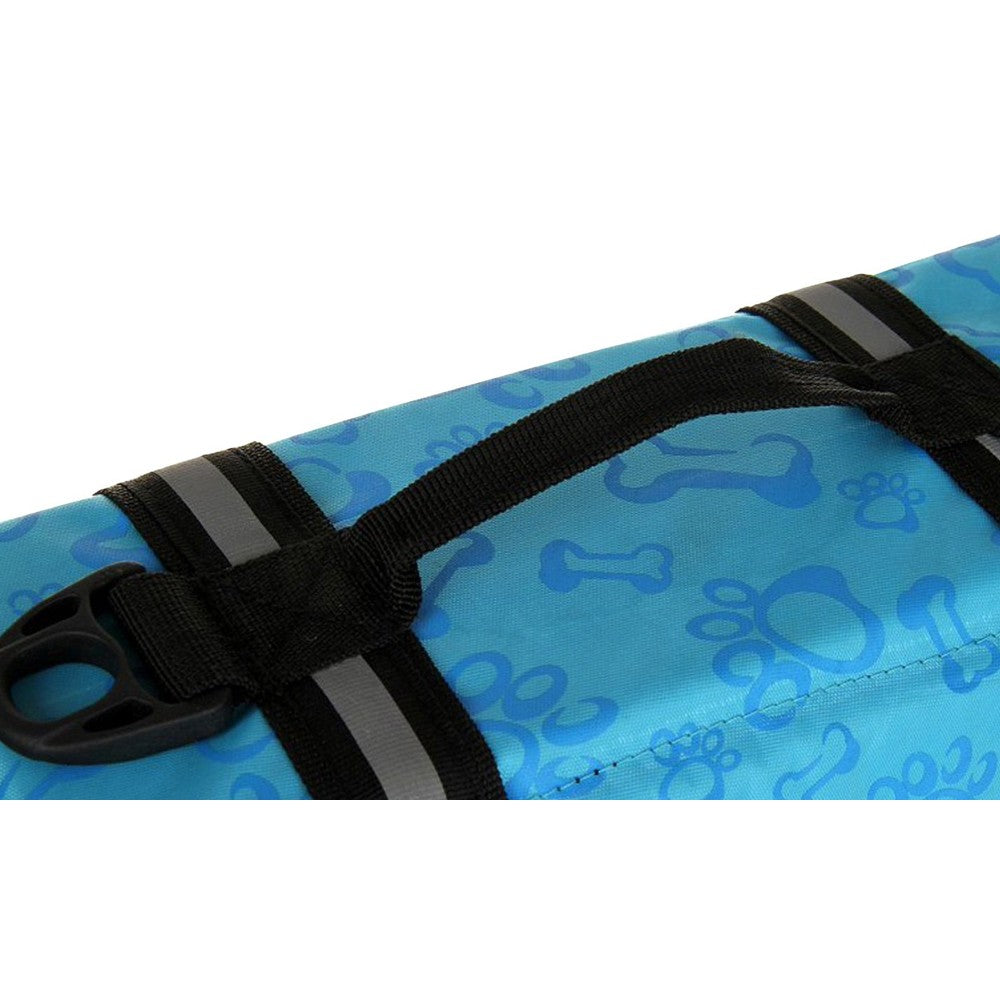 Printed Dog Life Jacket Light Blue M