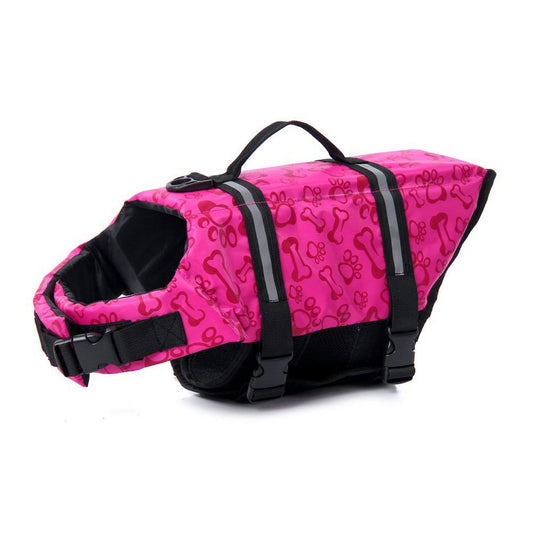 Printed Dog Life Jacket Pink XL