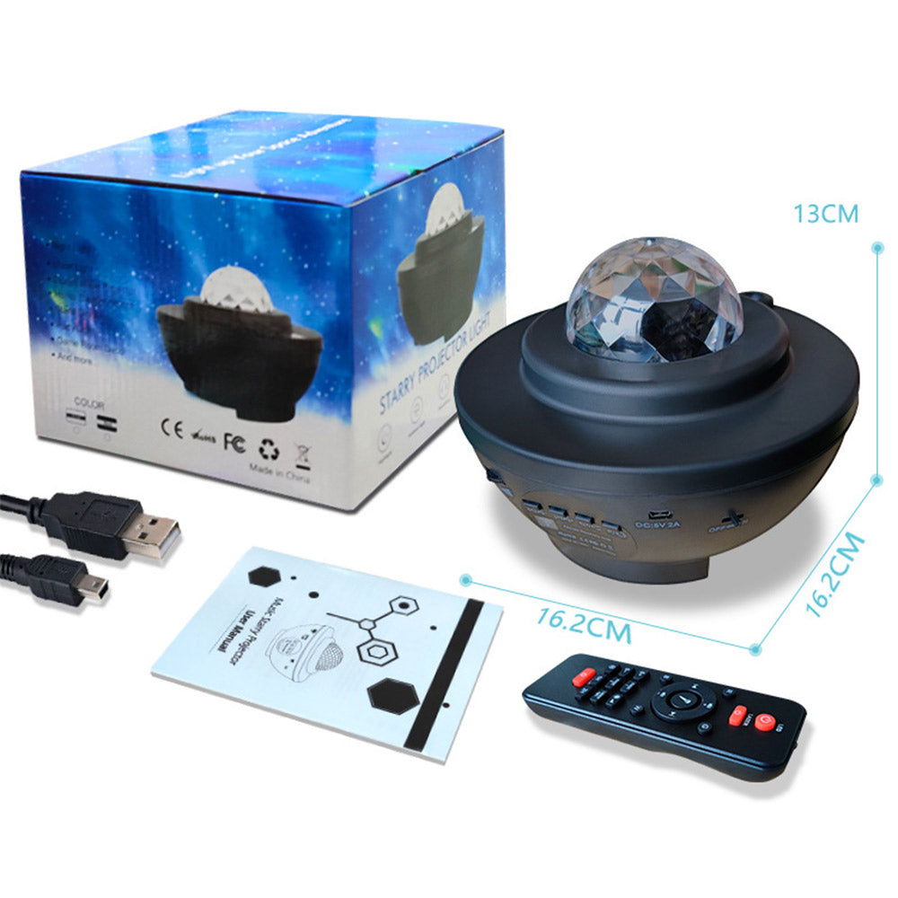 Electronics Bluetooth USB Remote Control Music Player LED Night Light Projection Lamp
