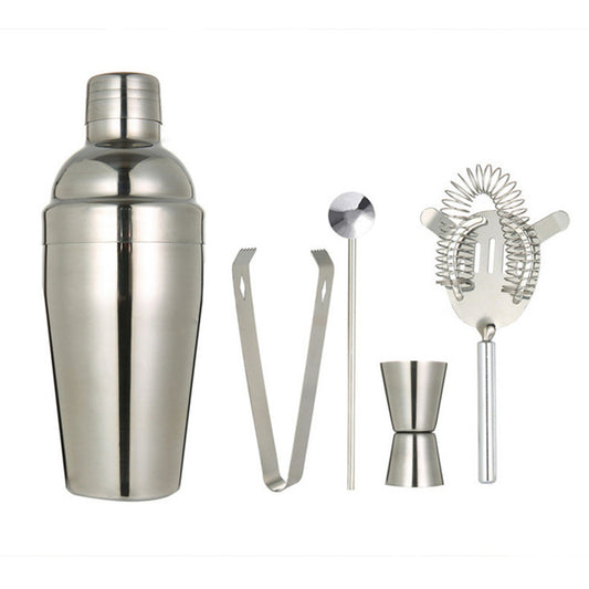 5 Pieces Stainless Steel Barware Cocktail Maker Set