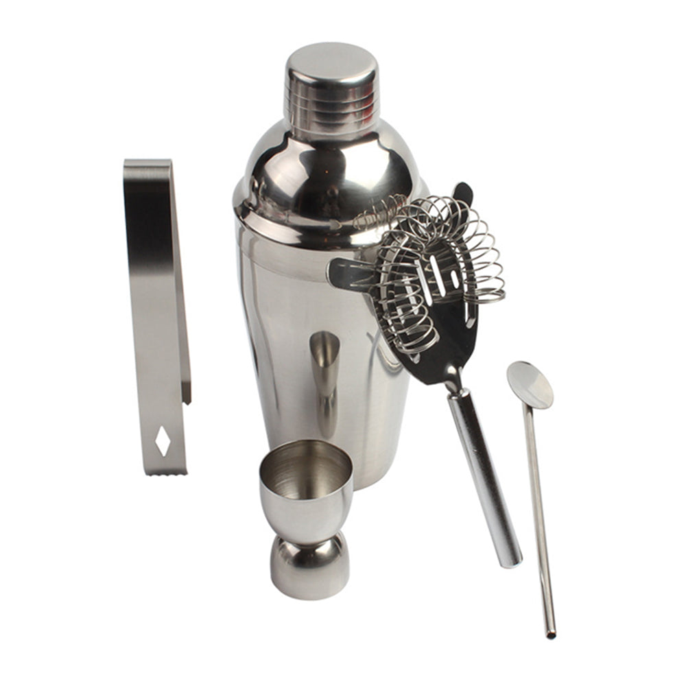 5 Pieces Stainless Steel Barware Cocktail Maker Set