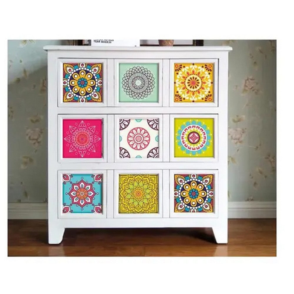 Set of 10PCS 15x15cm Self Adhesive Kitchen Tile Stickers Moroccan Style Wall Stickers Stair Stickers Tile Decals Home Decor Style 3