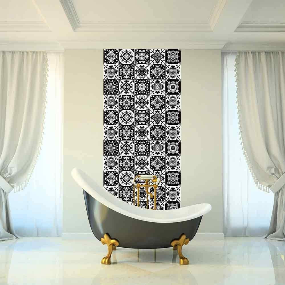 Set of 10PCS 15x15cm Self Adhesive Kitchen Tile Stickers Moroccan Style Wall Stickers Stair Stickers Tile Decals Home Decor Style 4