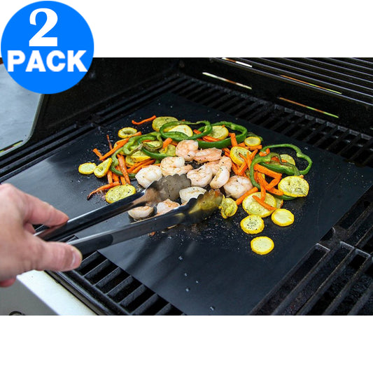 2 X 4pcs Non Stick BBQ Grill Mats Sets