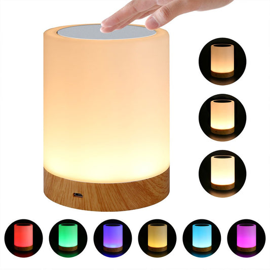 Color Changing Touch Bedside Lamp Rechargeable Night Light