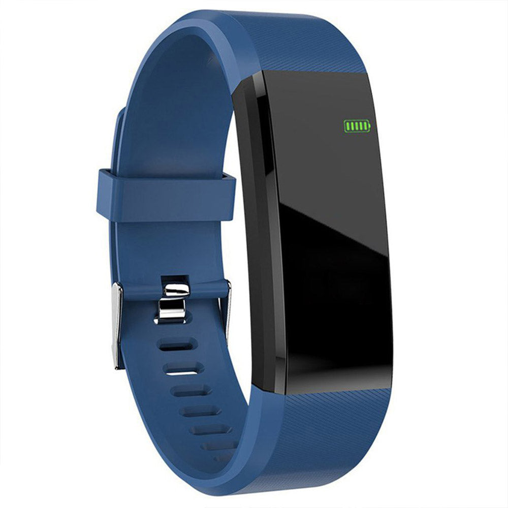 20 In 1 115plus Smart Fitness Tracker Bands Water Resistant Sport Watch Bluetooth Smart Touch Wristband Health Monitoring Bracelet Blue
