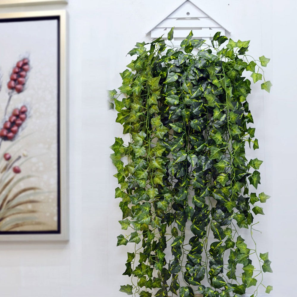 2Pcs Artificial Plants Ivy Vine Hanging Leaf Garland Plants Home Decoration - Style 3