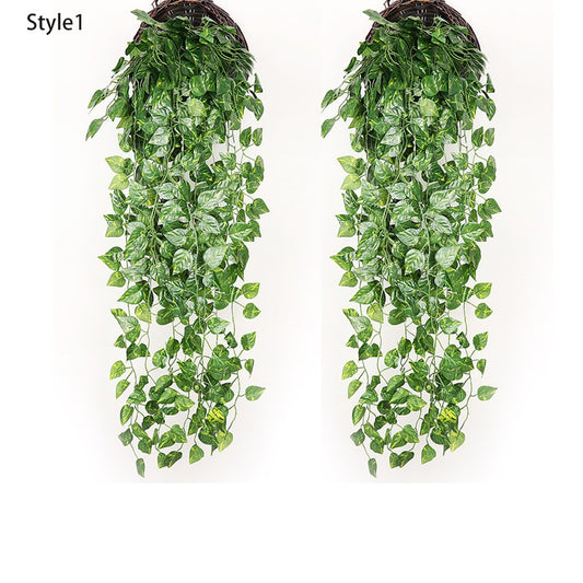 4Pcs Artificial Plants Ivy Vine Hanging Leaf Garland Plants Home Decoration - Style 1