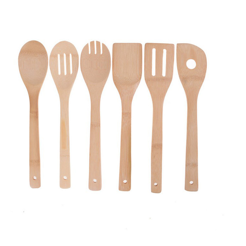 5 Pieces Bamboo Wooden Kitchen Cooking Utensils Set