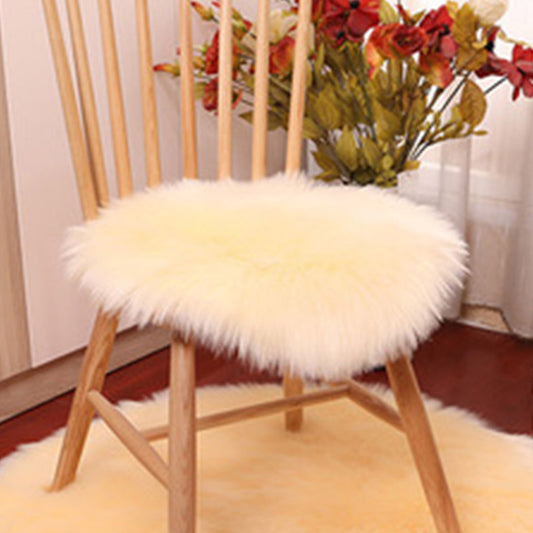 45x45cm Soft Round Seat Cushion Beige