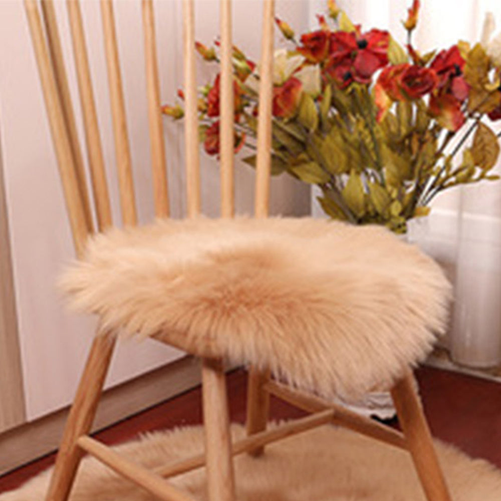 45x45cm Soft Round Seat Cushion Khaki