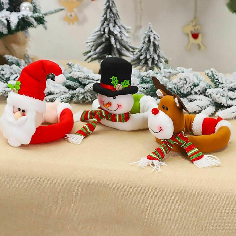 2Pcs Santa Claus Christmas Curtain Buckles