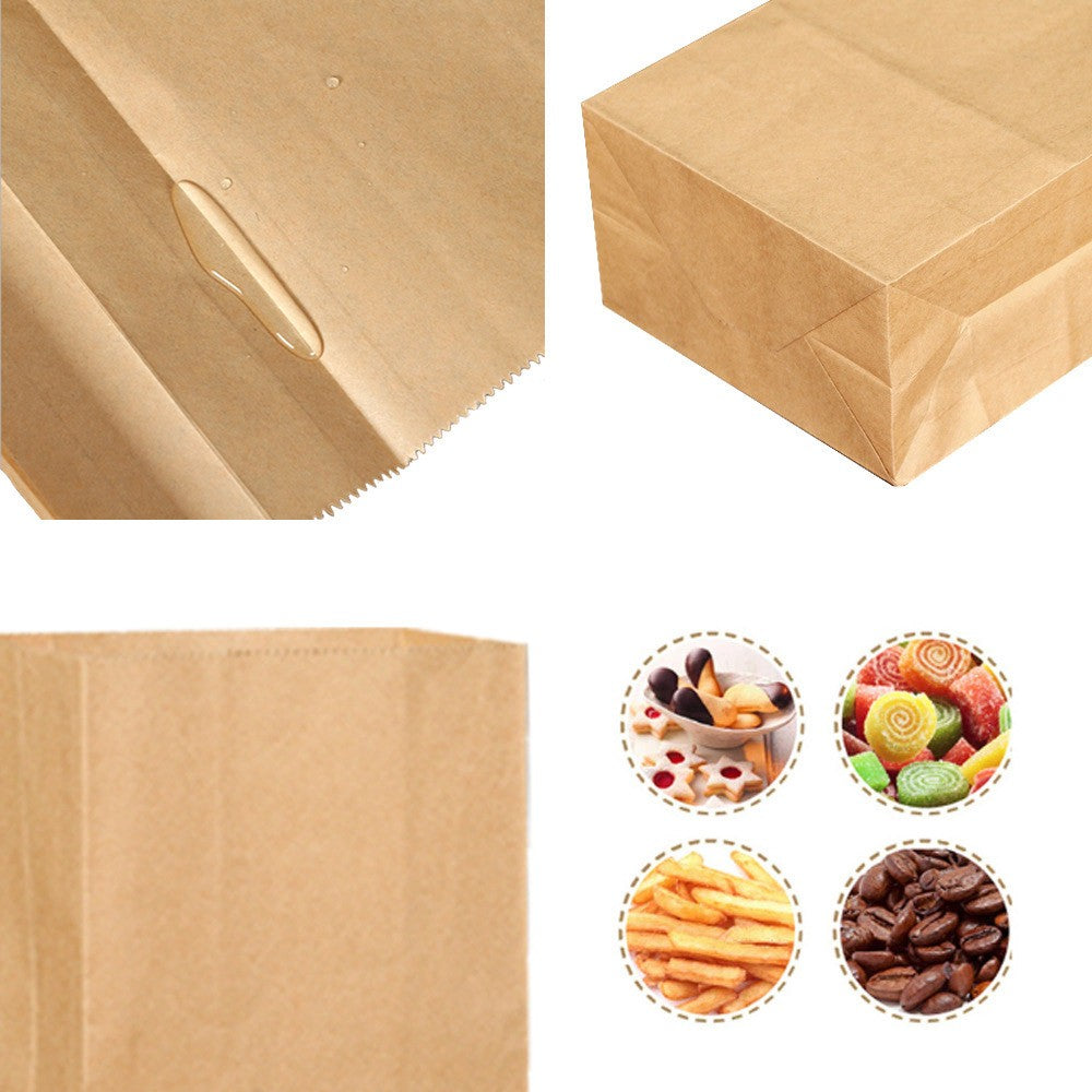 1Set 24pcs Christmas Candy Packing Bags Kraft Paper Bags