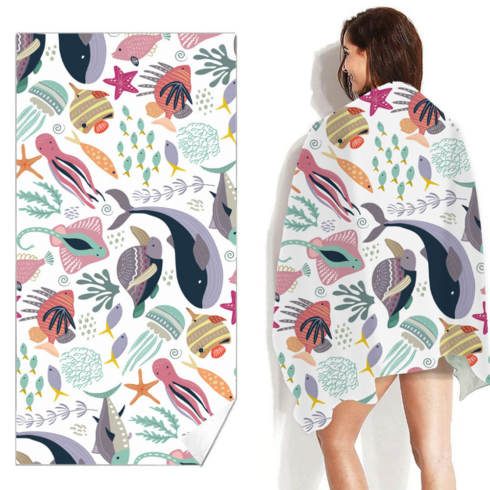 80 x 160cm Quick Dry Beach Towel Style 1