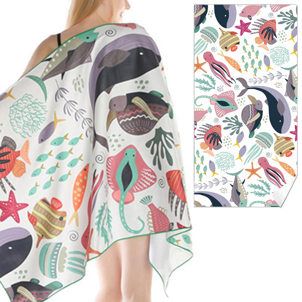 80 x 160cm Quick Dry Beach Towel Style 1