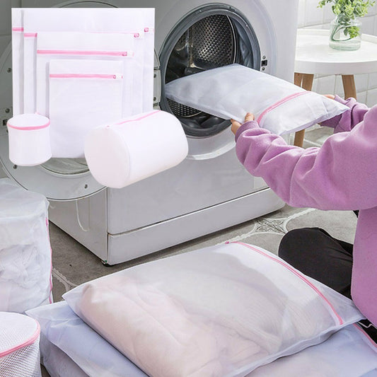 6pcs Set Laundry Wash Bags Clothes Sock Washing Organizer Zipper Clothes Mesh Washing Bags Clothes Storage Bags