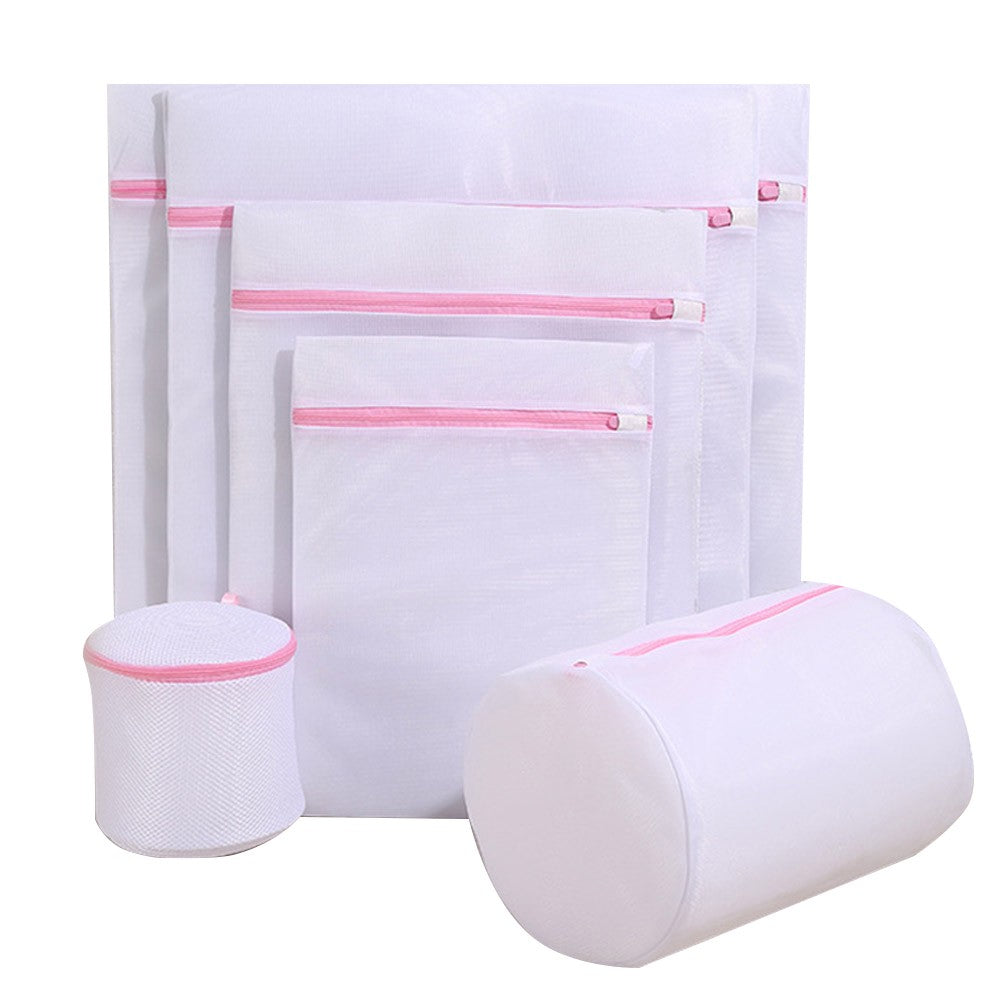 2 X 6pcs Set Laundry Wash Bags Clothes Sock Washing Organizer Zipper Clothes Mesh Washing Bags Clothes Storage Bags