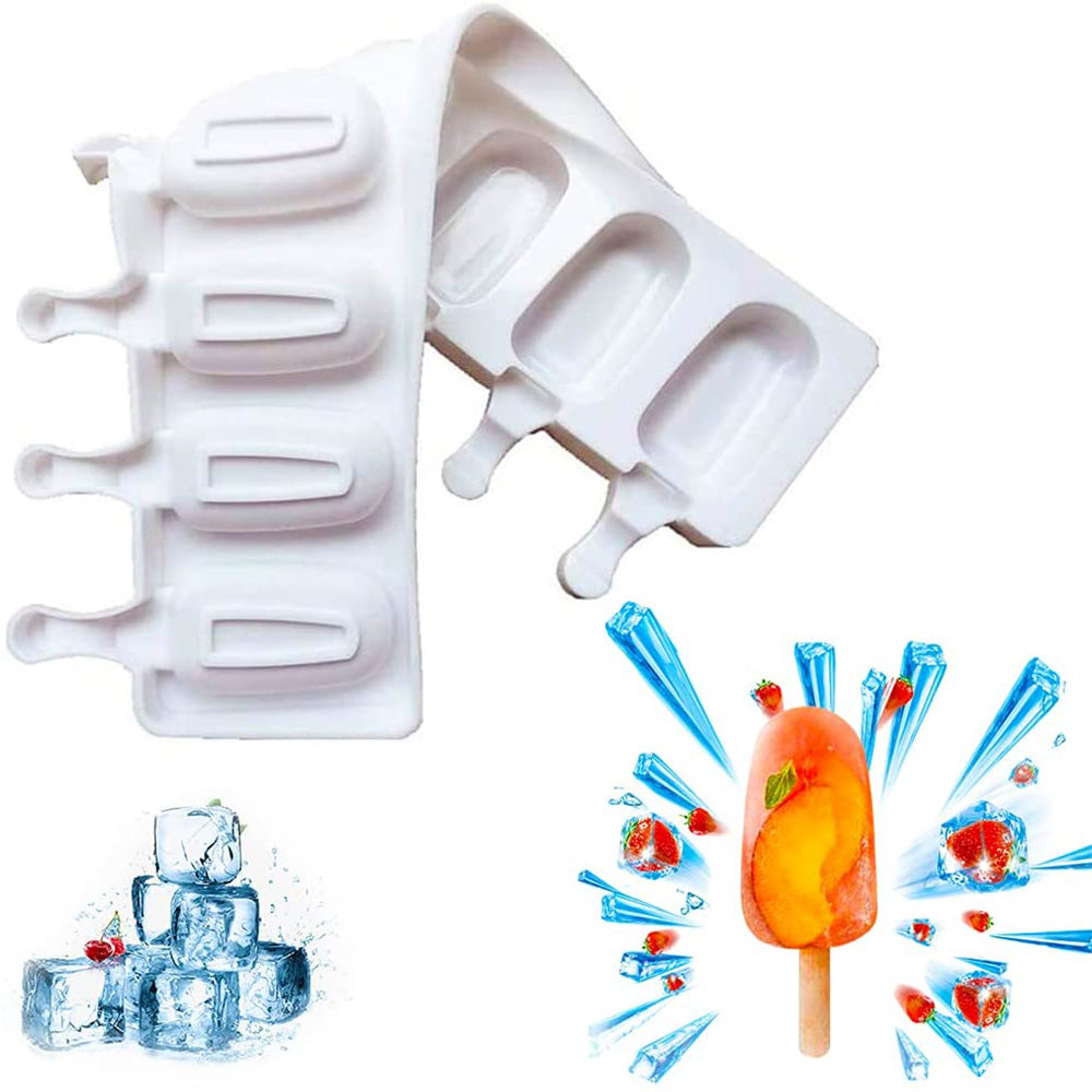 Eight  Cavities  of  Kitchen  Ice  Cream Molds and 50 Ice Lollies