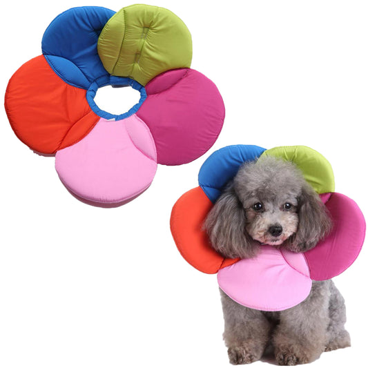 Colourful Soft Pet E Collar Adjustable Wound Healing Collar Anti Scratch for Dog Cat S