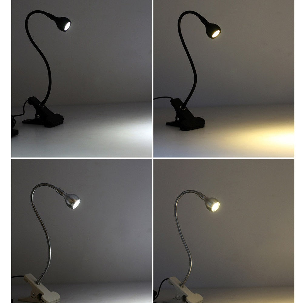 2 X Clip on LED Book Light USB Desktop Lamp Flexible Reading LED Light LED Book Lamp Bedside Light