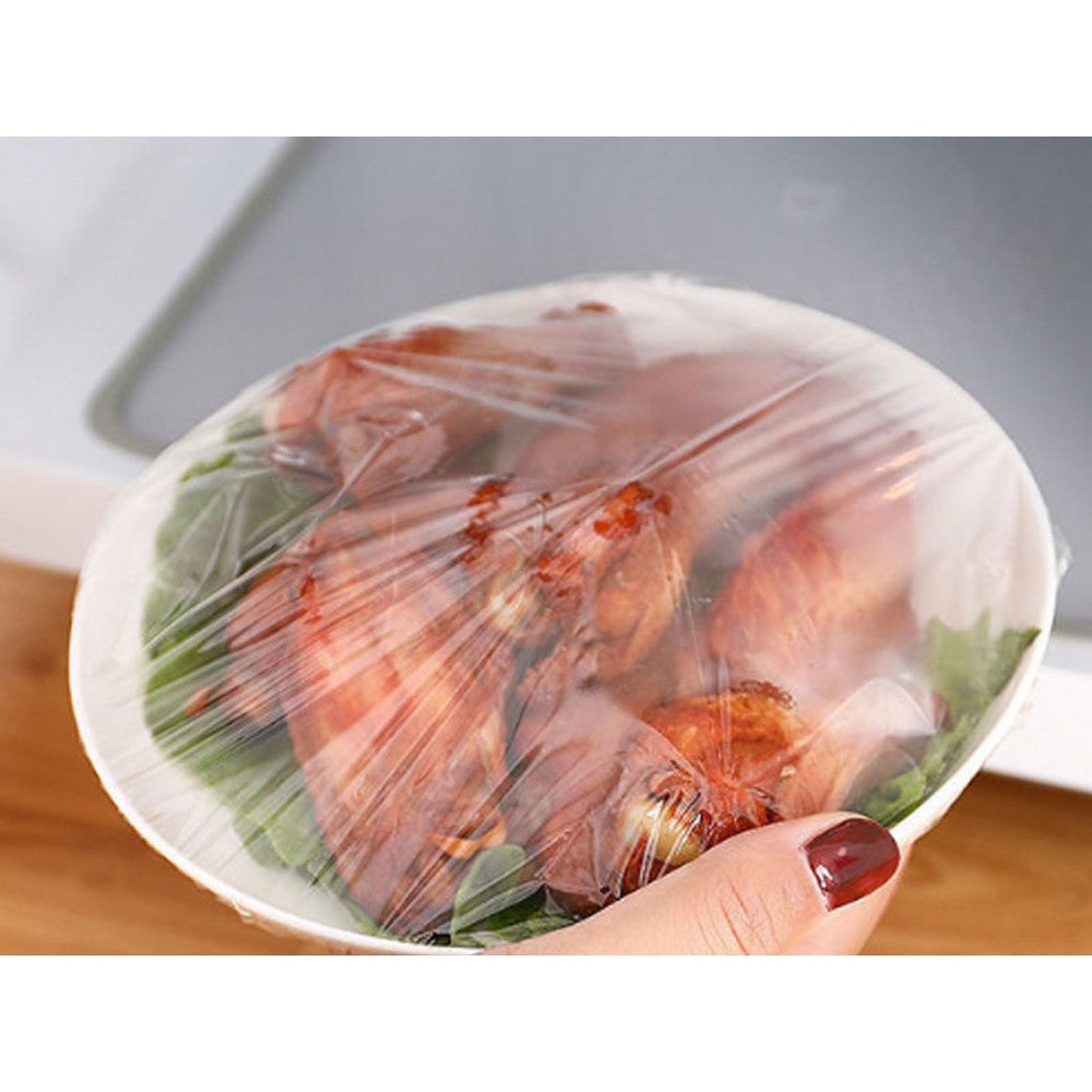 200pcs Clear Plastic Food Bowl Seal