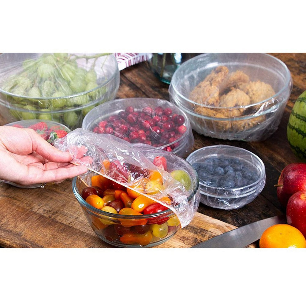 400pcs Clear Plastic Food Bowl Seal