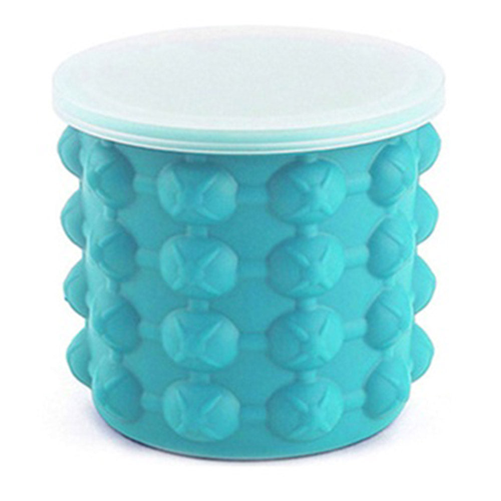 2 X Large Ice Cube Making Buckets Silicone Ice Making Mould with Lid