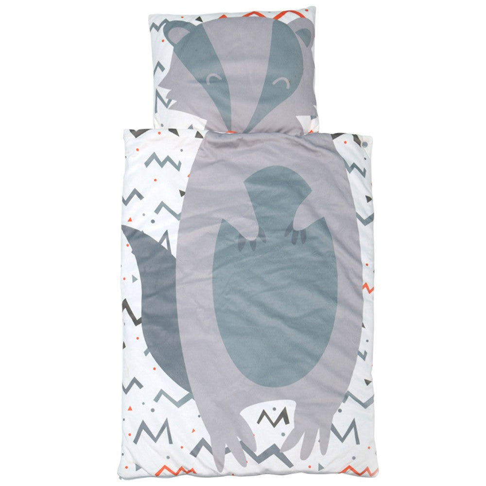 Toddler Nap Mat with Removable Pillow Baby Sleeping Bag Soft Cotton Quilt Zipper Closure Daycare Cushion