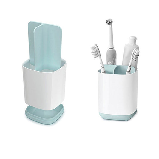 Small Toothbrush Toothpaste Holder Case Bathroom Storage Rack Bathroom Toothbrush Caddy Toothbrush Organizer Stand Bathroom Accessories