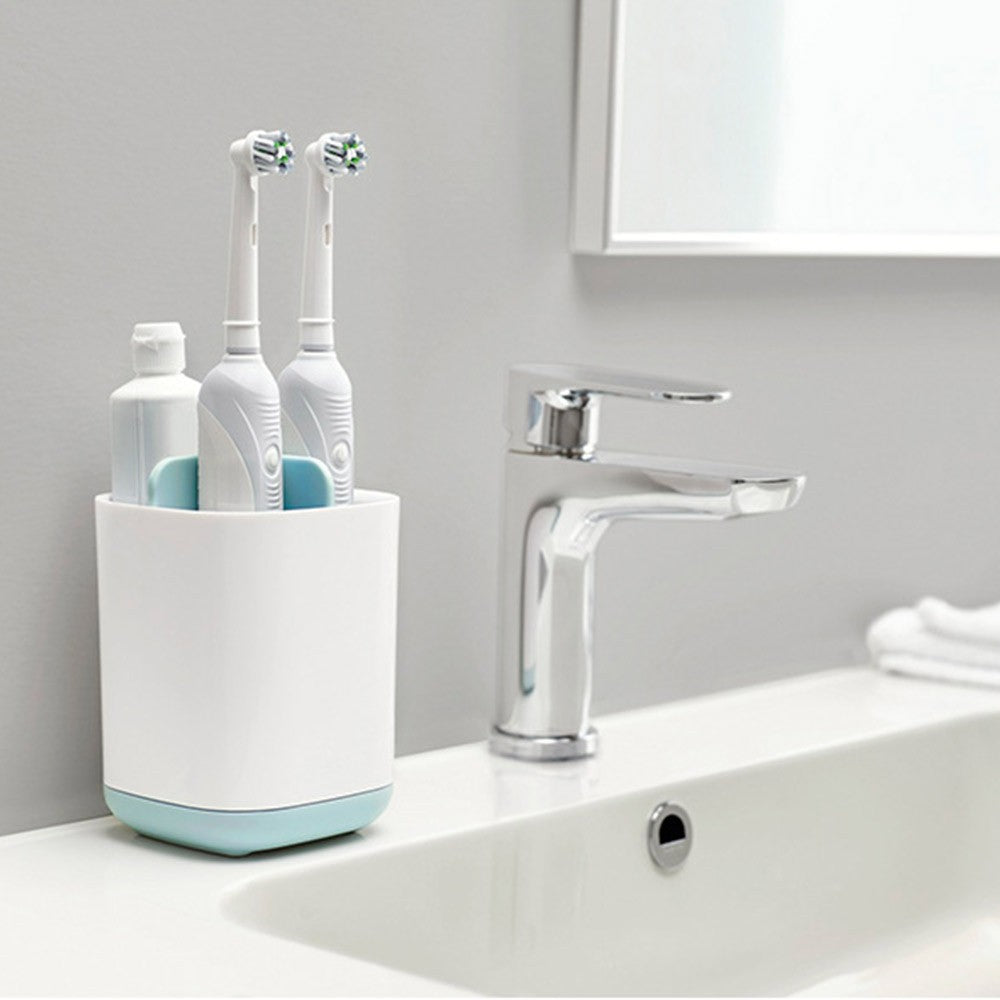 Small Toothbrush Toothpaste Holder Case Bathroom Storage Rack Bathroom Toothbrush Caddy Toothbrush Organizer Stand Bathroom Accessories