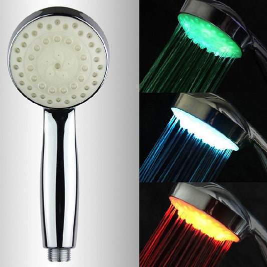 Water Temperature Control LED Shower Head Color Changing Shower Head No Battery Shower Head Bathroom SPA Shower Head
