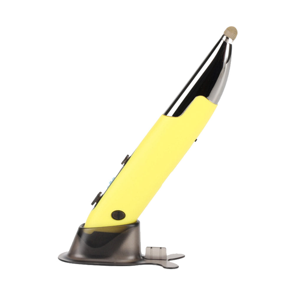 2.4G Bluetooth Wireless Mouse Pen Wireless Mouse Touch Pen USB Rechargeable Mouse Pen Mini Mice for Tablet Laptop Yellow