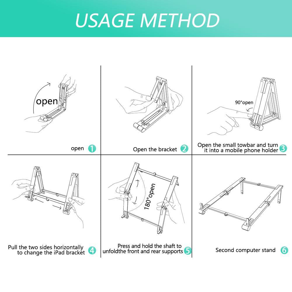 3 In 1 Adjustable Laptop Stand Laptop Stand Holder Phone Stand Tablet Stand