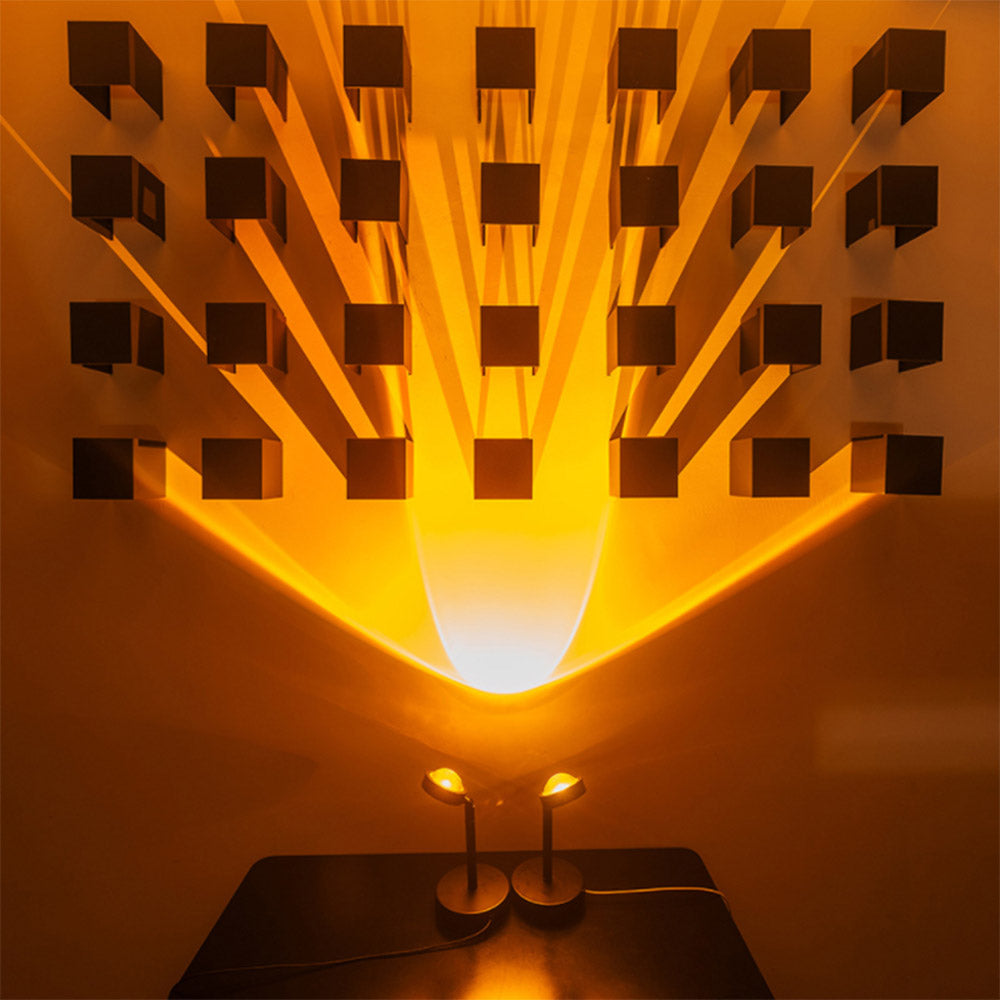 LED Projector Light LED Sun Sunset Rainbow Projector Atmosphere Light Lamp USB Home Decoration Light Style 1