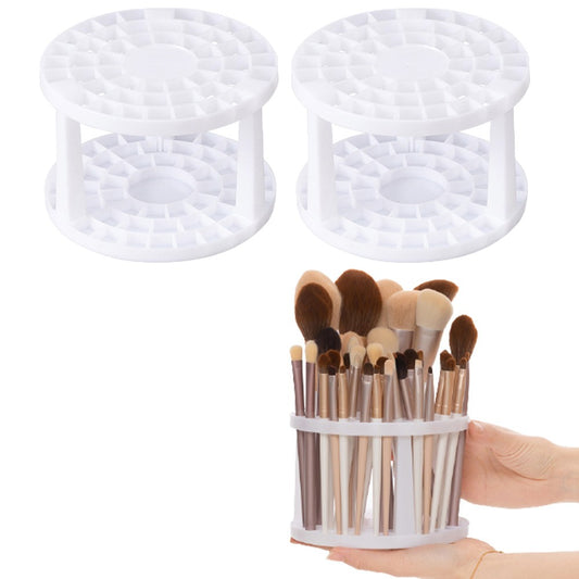 2 X Detachable Makeup Brush Holder Multifunctional Pen Holder 49 Holes Display Stand Paint Brush Holder