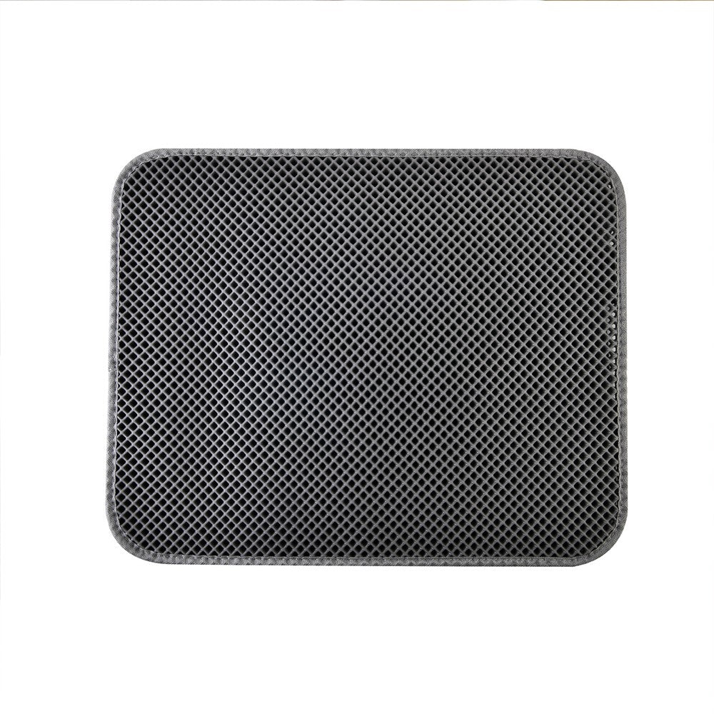 Large Double-Layer Cat Litter Mat Waterproof Trapper Pad Pet Rug EVA Mat Anti Splash Mat Soft Cat Litter Pad