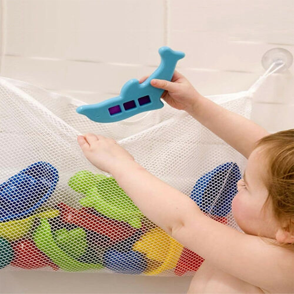 Kids Baby Bath Toy Hanging Organizer Anti-Slip Sucker Storage Bag Toy Mesh Holder Shower Bathroom Organizer