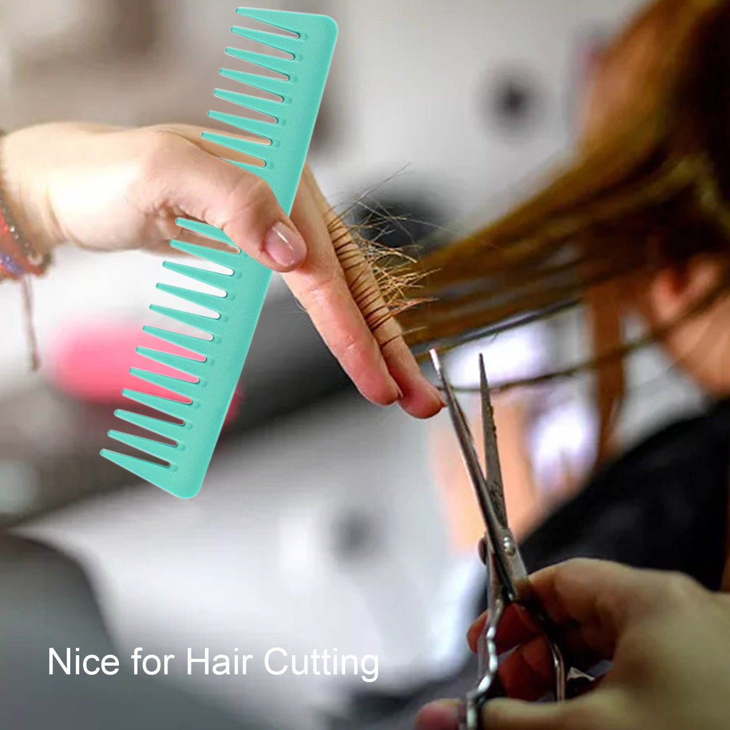 4 Pieces Hair Brushes Hair Comb Set Detangling Hair Brush and Hair Comb Set Soft Hairbrush for Men and Women Green