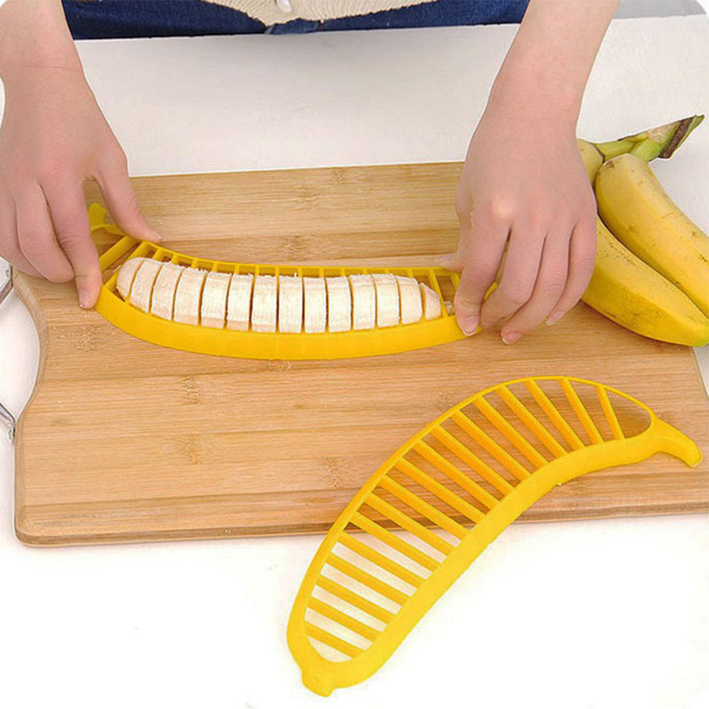 4 X Banana Slicers Banana Cutters Fruit Vegetable Salad Makers Home Kitchen Tool