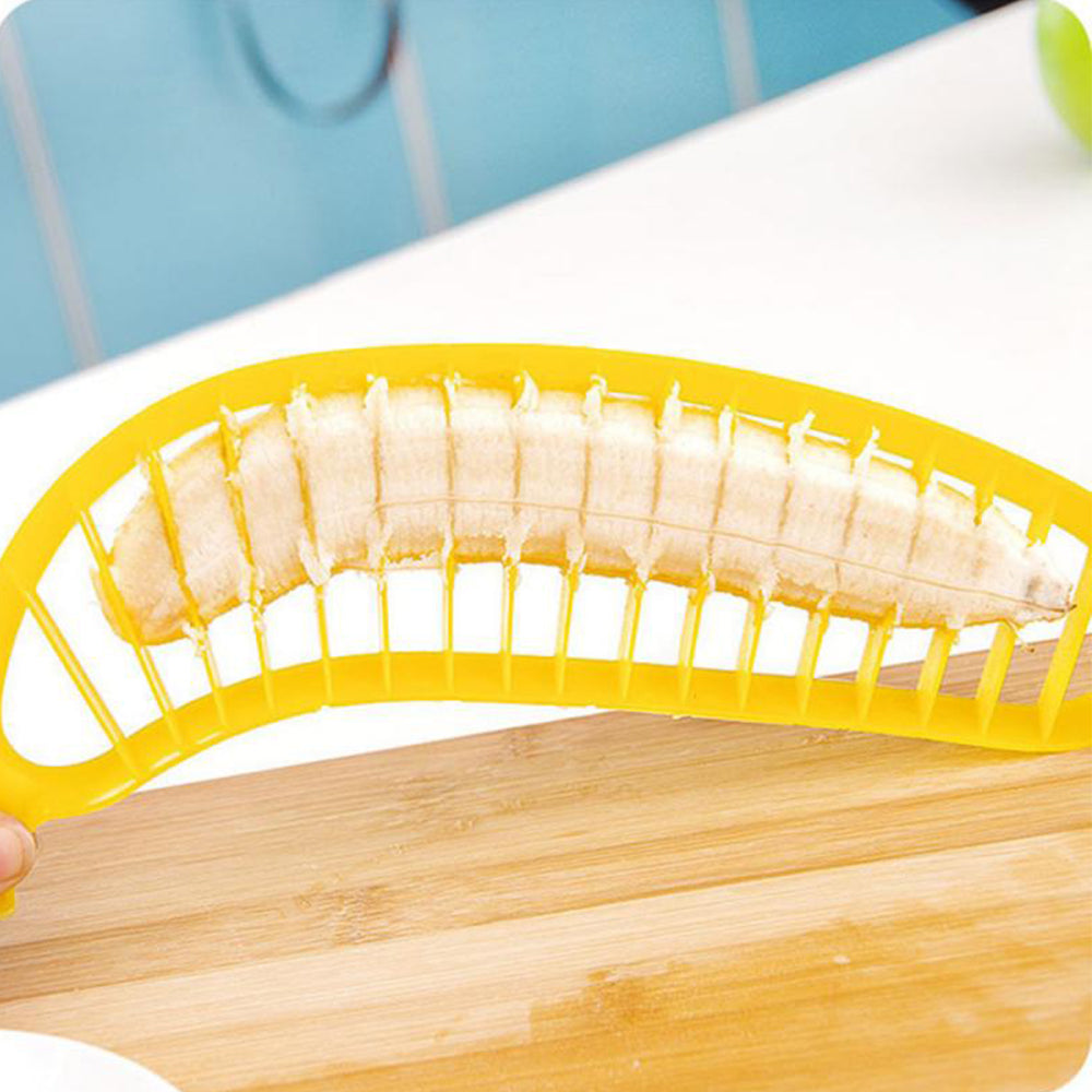 4 X Banana Slicers Banana Cutters Fruit Vegetable Salad Makers Home Kitchen Tool