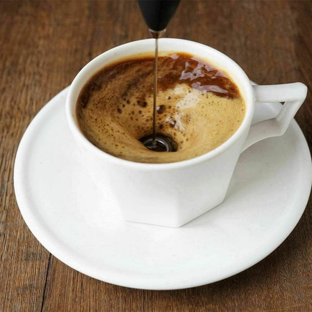 Battery Operated Handheld Milk Frother Coffee Mixer Whisk Mixer with Holder