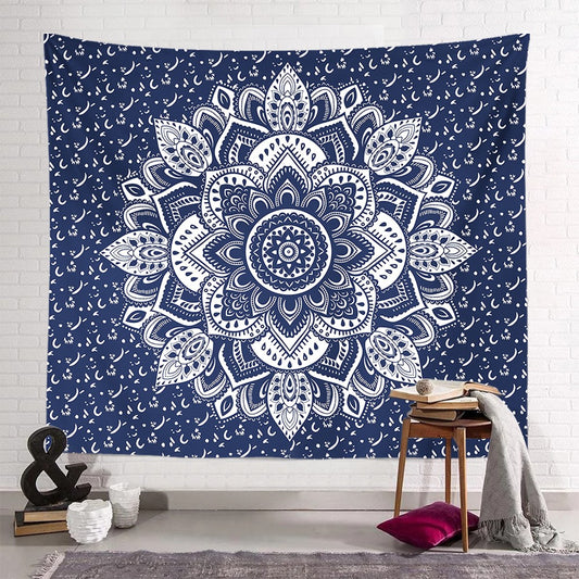 200 x 150cm Wall Hanging Tapestry Square Mandala Tapestry Beach Towel Bohemian Camping Blanket Home Decoration Style 2