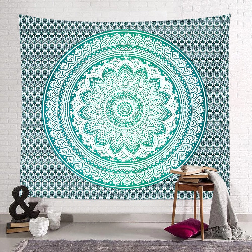 200 x 150cm Wall Hanging Tapestry Square Mandala Tapestry Beach Towel Bohemian Camping Blanket Home Decoration Style 3